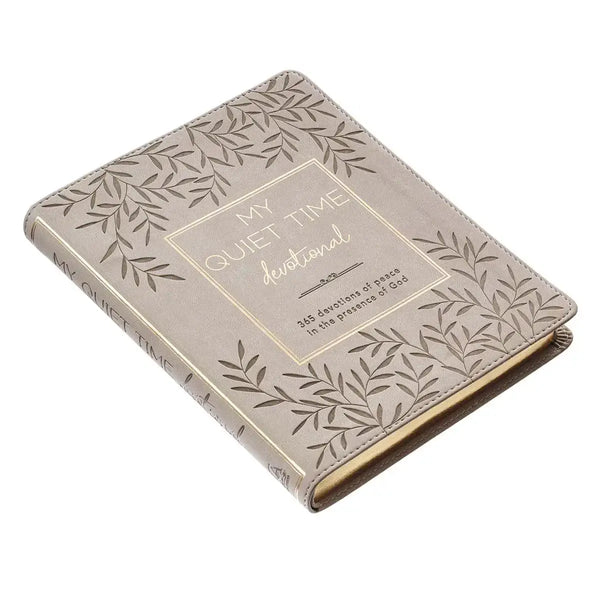 My Quiet Time Cappuccino Faux Leather Devotional
