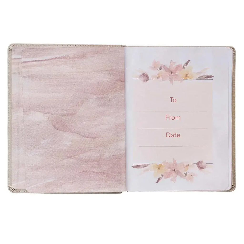 My Quiet Time Cappuccino Faux Leather Devotional