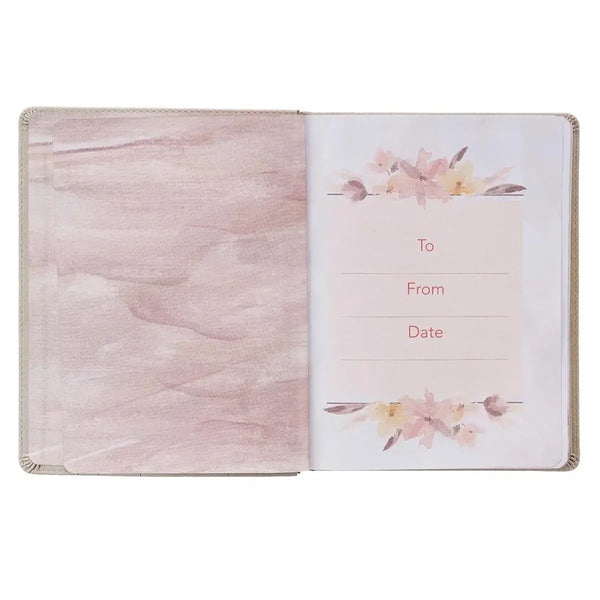 My Quiet Time Cappuccino Faux Leather Devotional
