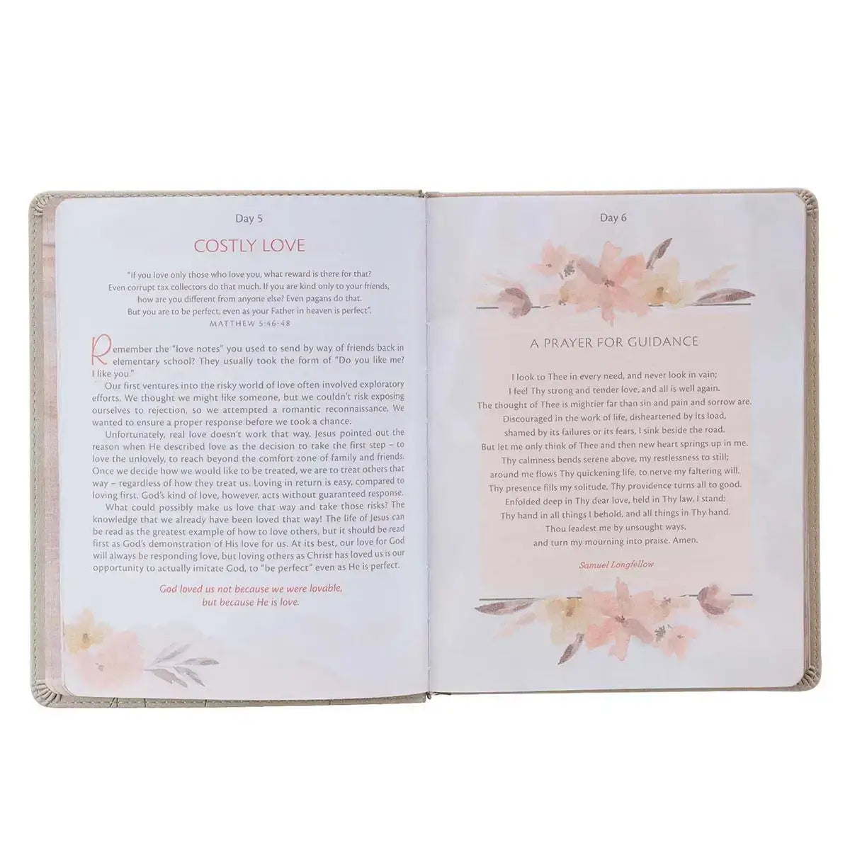My Quiet Time Cappuccino Faux Leather Devotional
