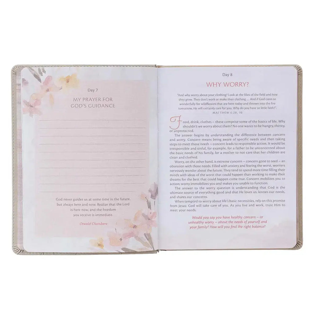 My Quiet Time Cappuccino Faux Leather Devotional