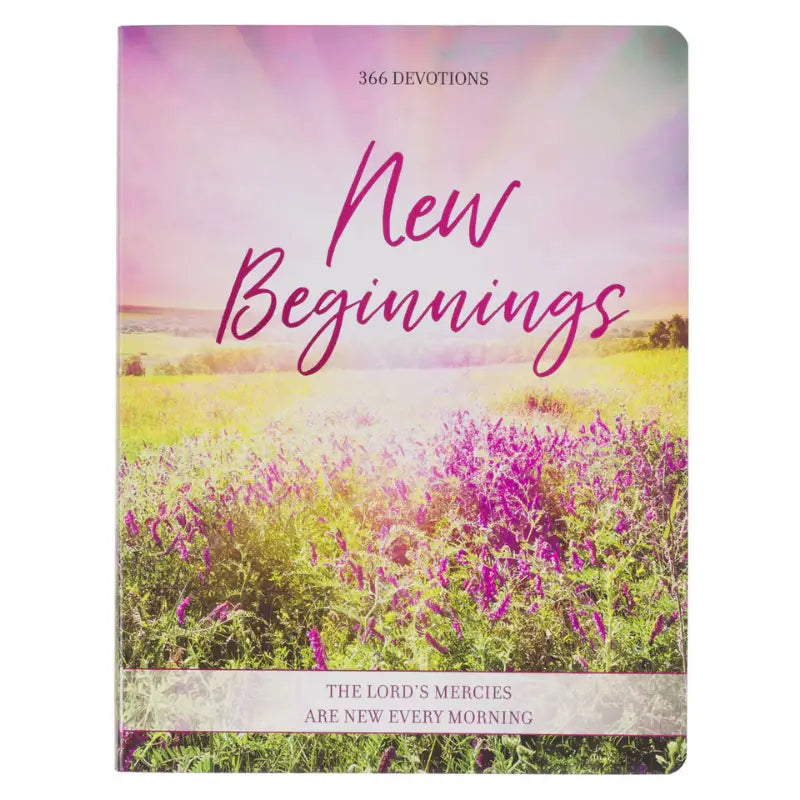 New Beginnings Pink Sunshine Field Softcover Devotional Main image