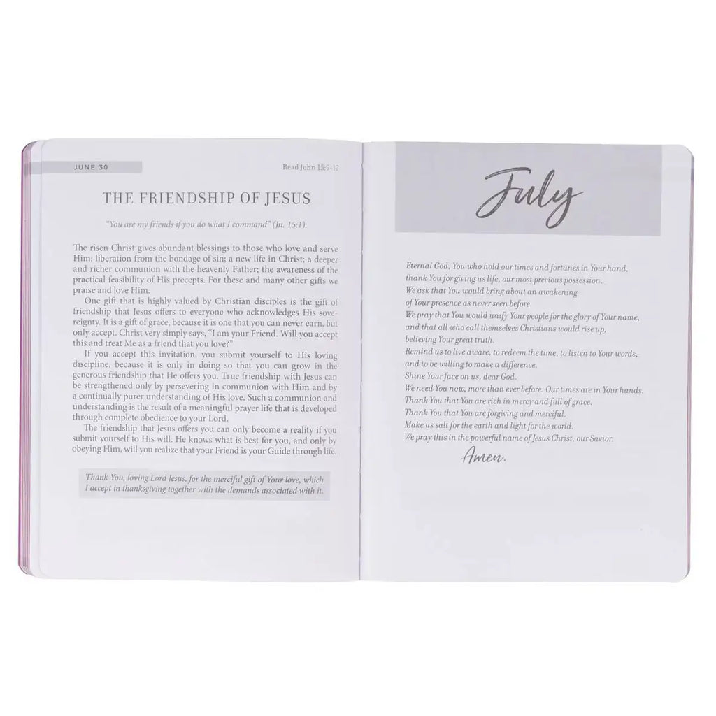 New Beginnings Pink Sunshine Field Softcover Devotional
