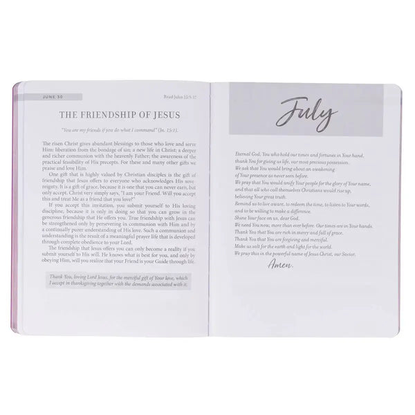 New Beginnings Pink Sunshine Field Softcover Devotional