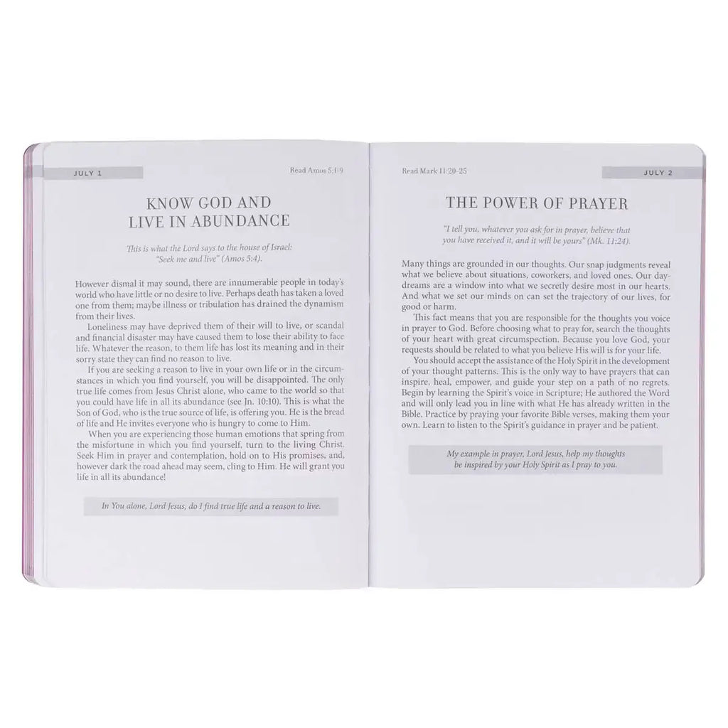 New Beginnings Pink Sunshine Field Softcover Devotional