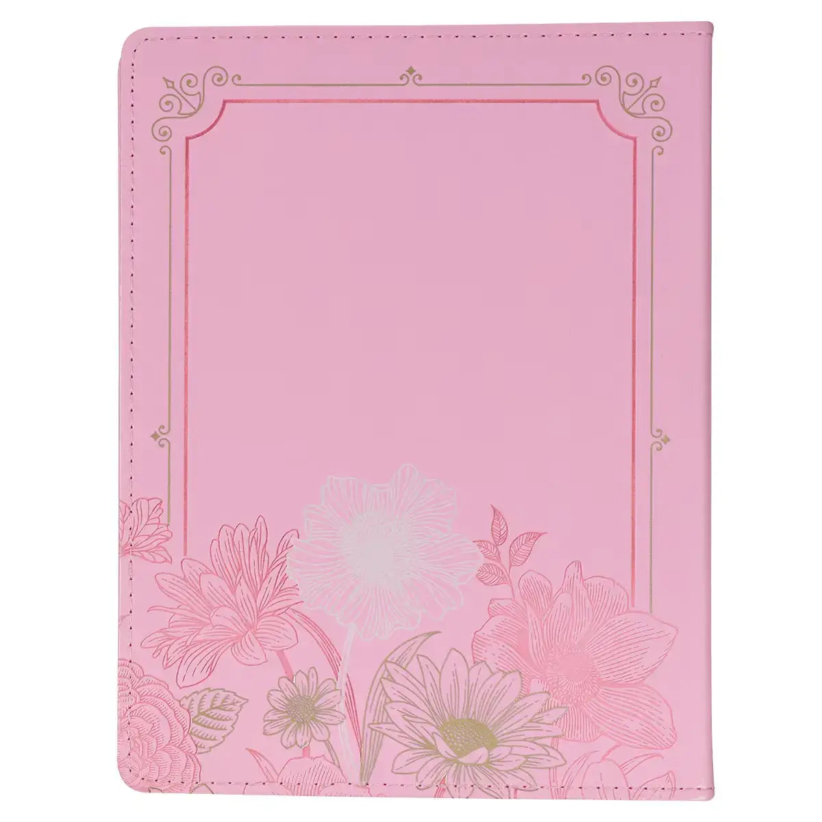 New Beginnings Pink Floral Faux Leather Devotional Secondary image