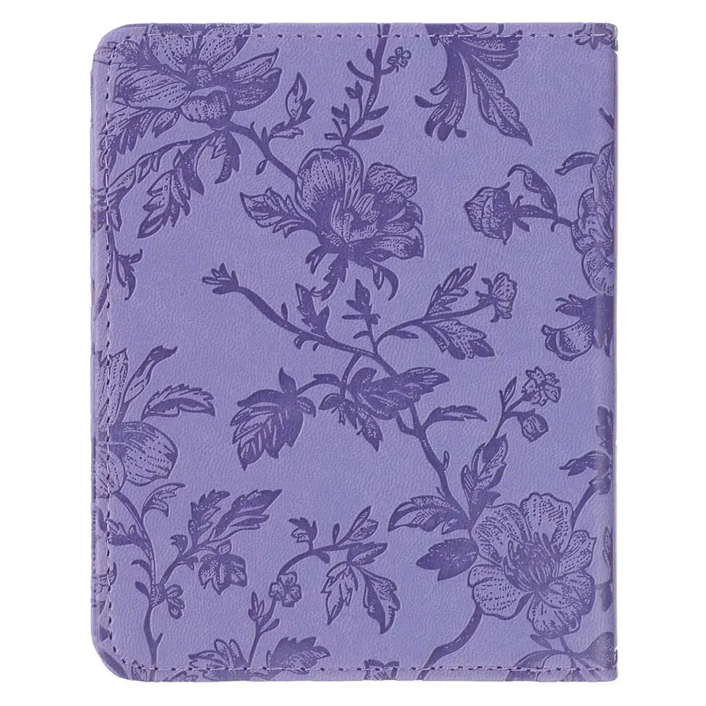One-Minute Devotions: Daily Encouragement for Women Purple Floral Faux Leather Devotional