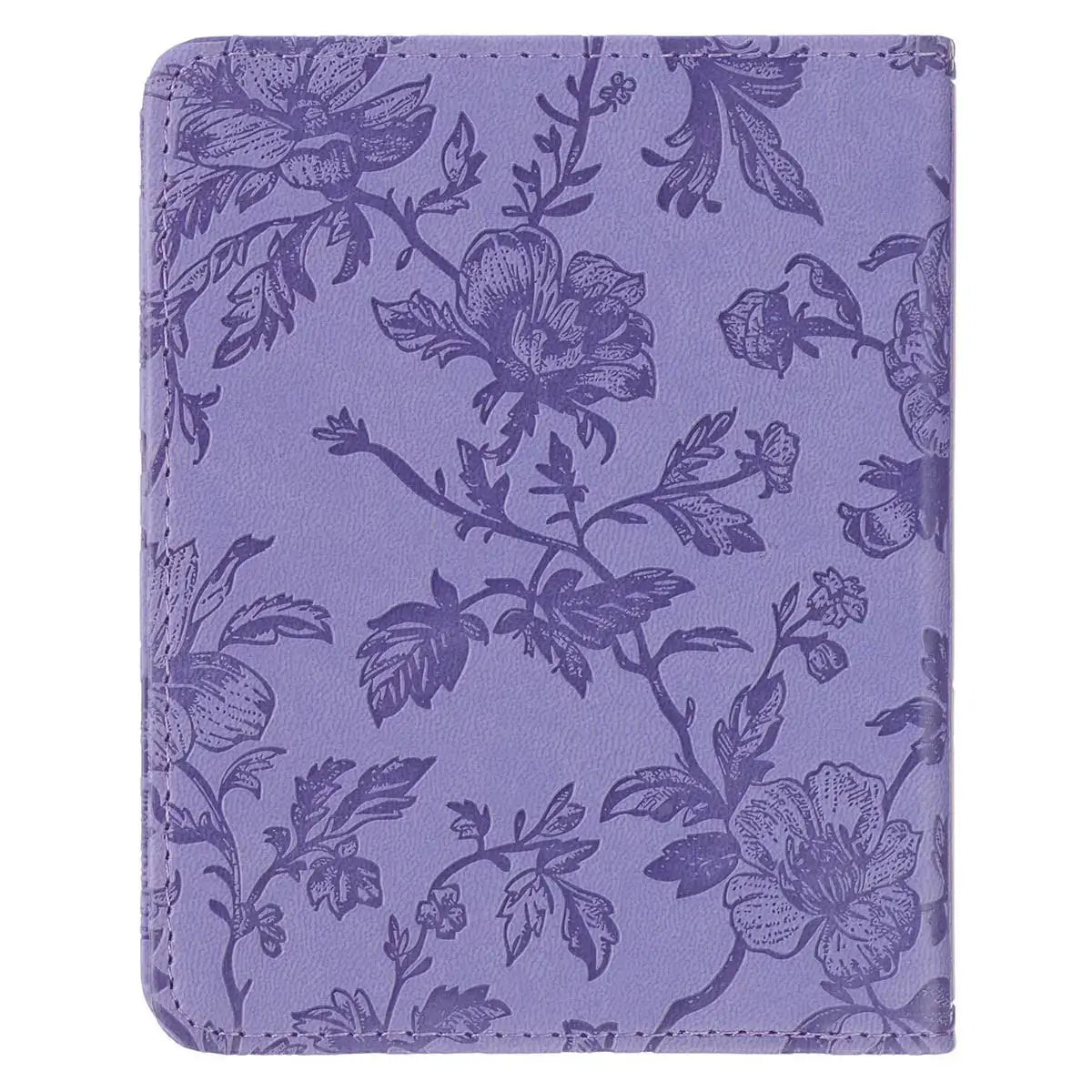 One-Minute Devotions: Daily Encouragement for Women Purple Floral Faux Leather Devotional
