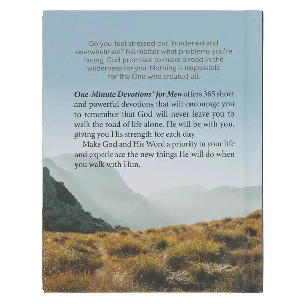 One-Minute Devotions for Men Hardcover Devotional
