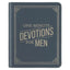 One-Minute Devotions¨ for Men Slate Blue Faux Leather Devotional