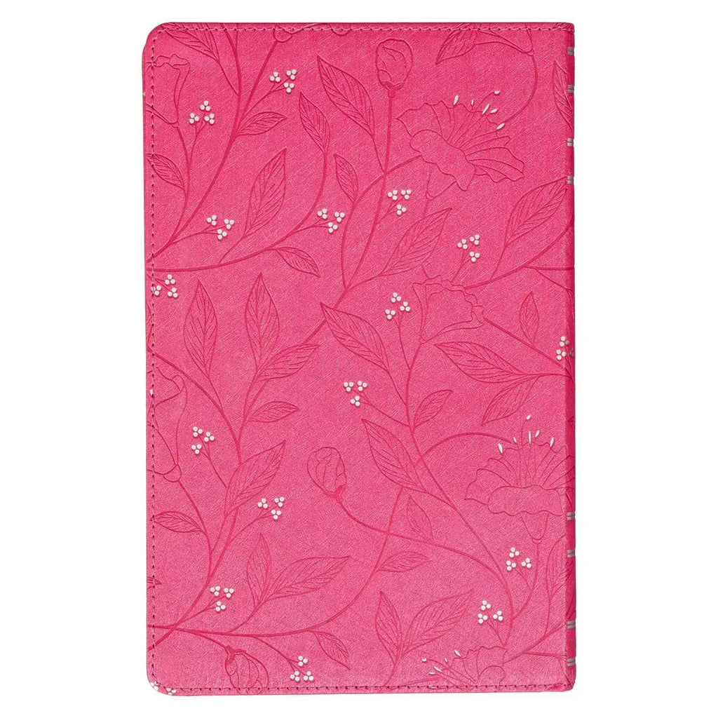 Pearlized Cherry Pink Faux Leather King James Version Gift Edition Bible