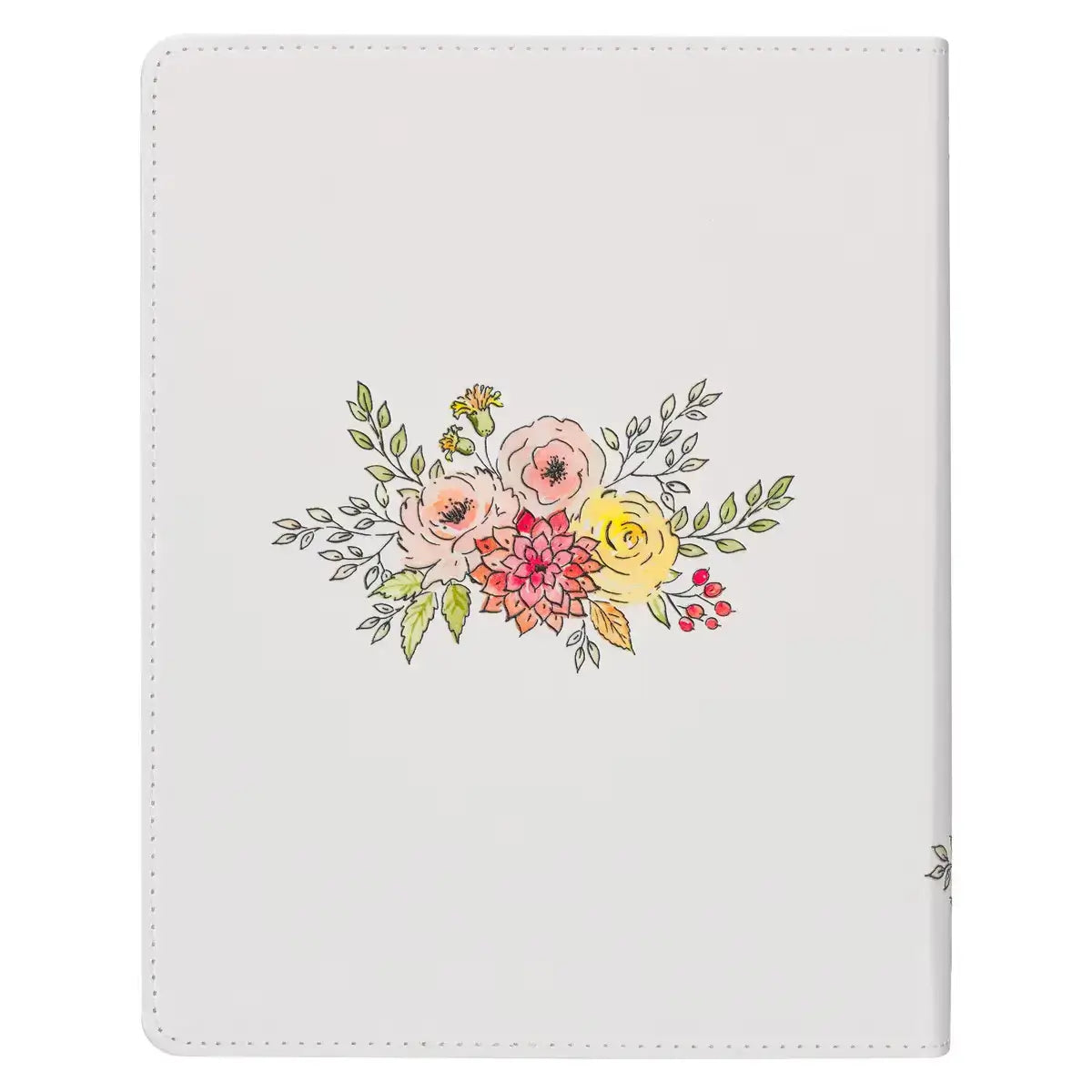 Pearlized White Faux Leather KJV My Creative Bible