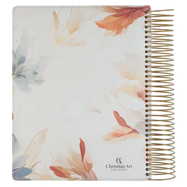 Pearlized White Floral Faux Leather My Creative Bible Illustrators Edition
