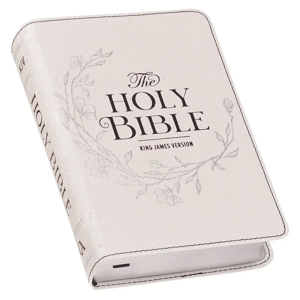 Pearlized White Large Print Compact King James Version Bible