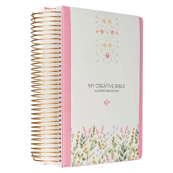 Pink Faux Leather Hardcover My Creative Bible Illustrators Edition
