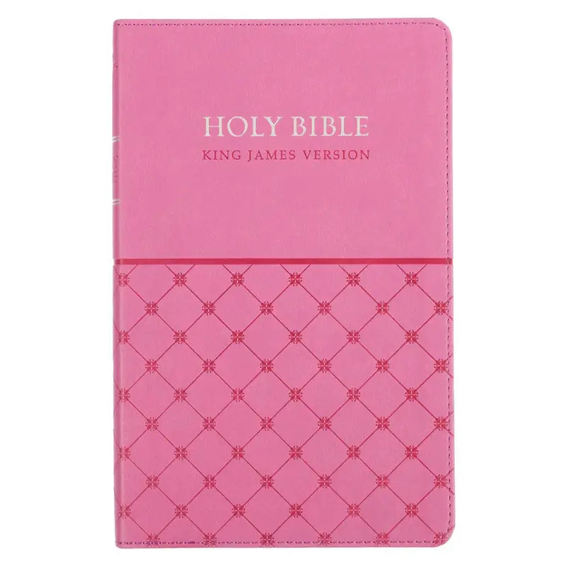 Pink Faux Leather King James Version Gift Edition Bible Main image