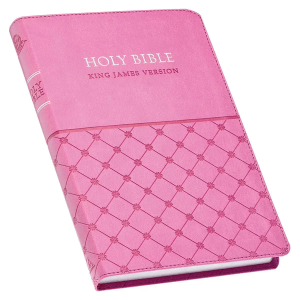 Pink Faux Leather King James Version Gift Edition Bible
