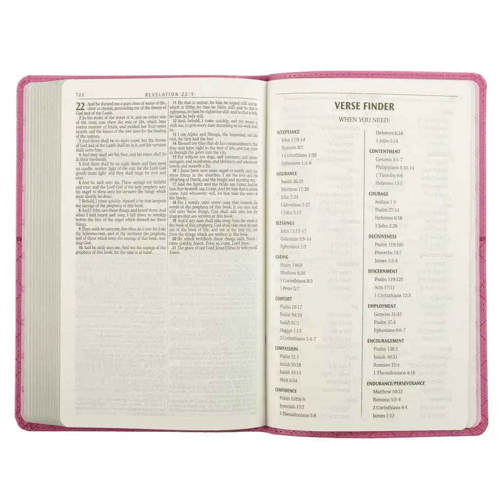 Pink Faux Leather King James Version Gift Edition Bible
