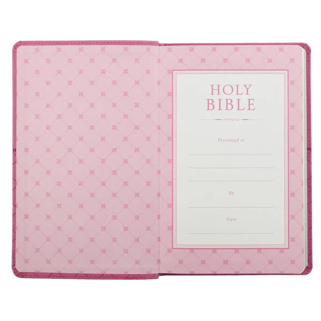 Pink Faux Leather King James Version Gift Edition Bible