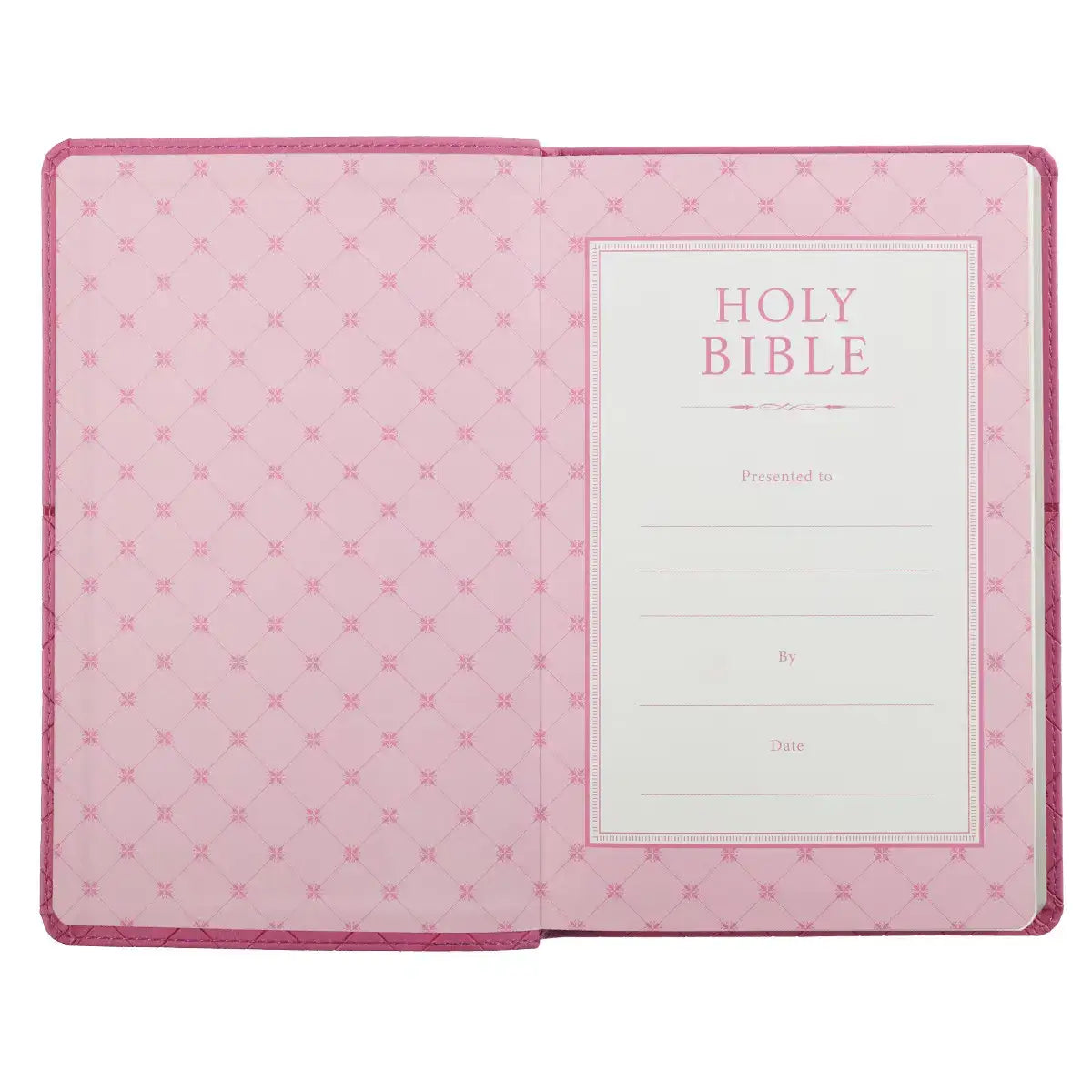 Pink Faux Leather King James Version Gift Edition Bible