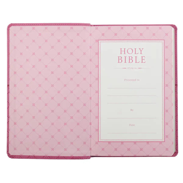 Pink Faux Leather King James Version Gift Edition Bible
