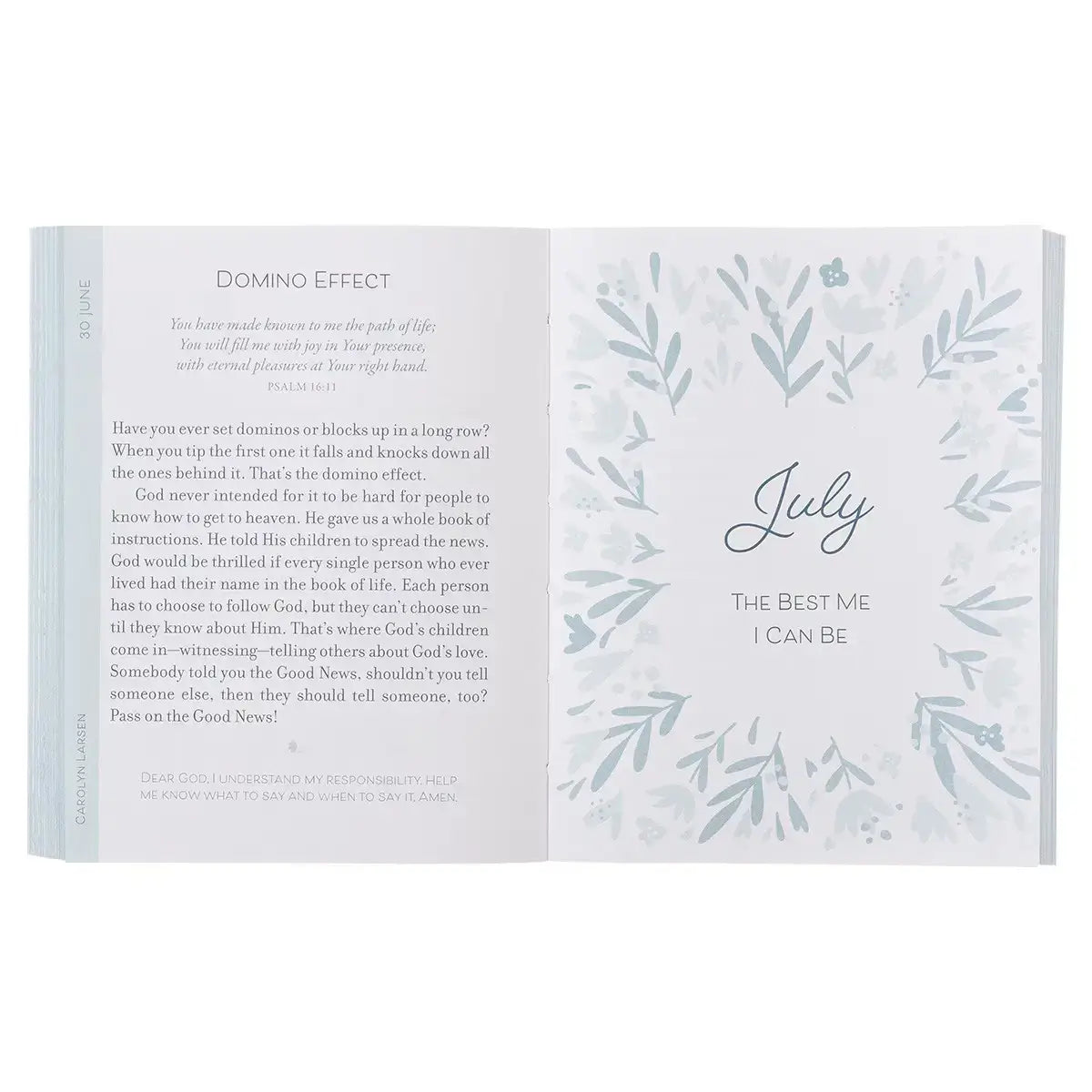 Pink Floral Softcover One-Minute Devotions for Girls