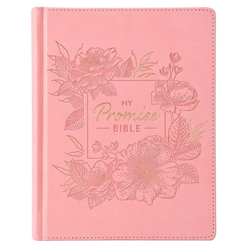 Pink Hardcover Faux Leather KJV My Promise Bible Main image