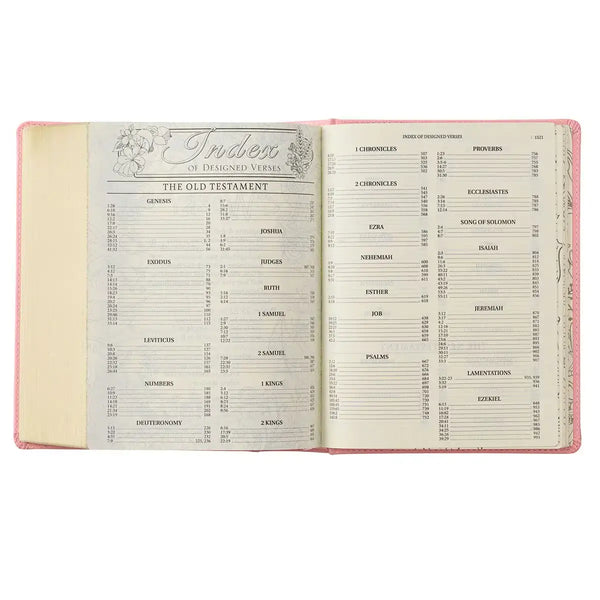 Pink Hardcover Faux Leather KJV My Promise Bible