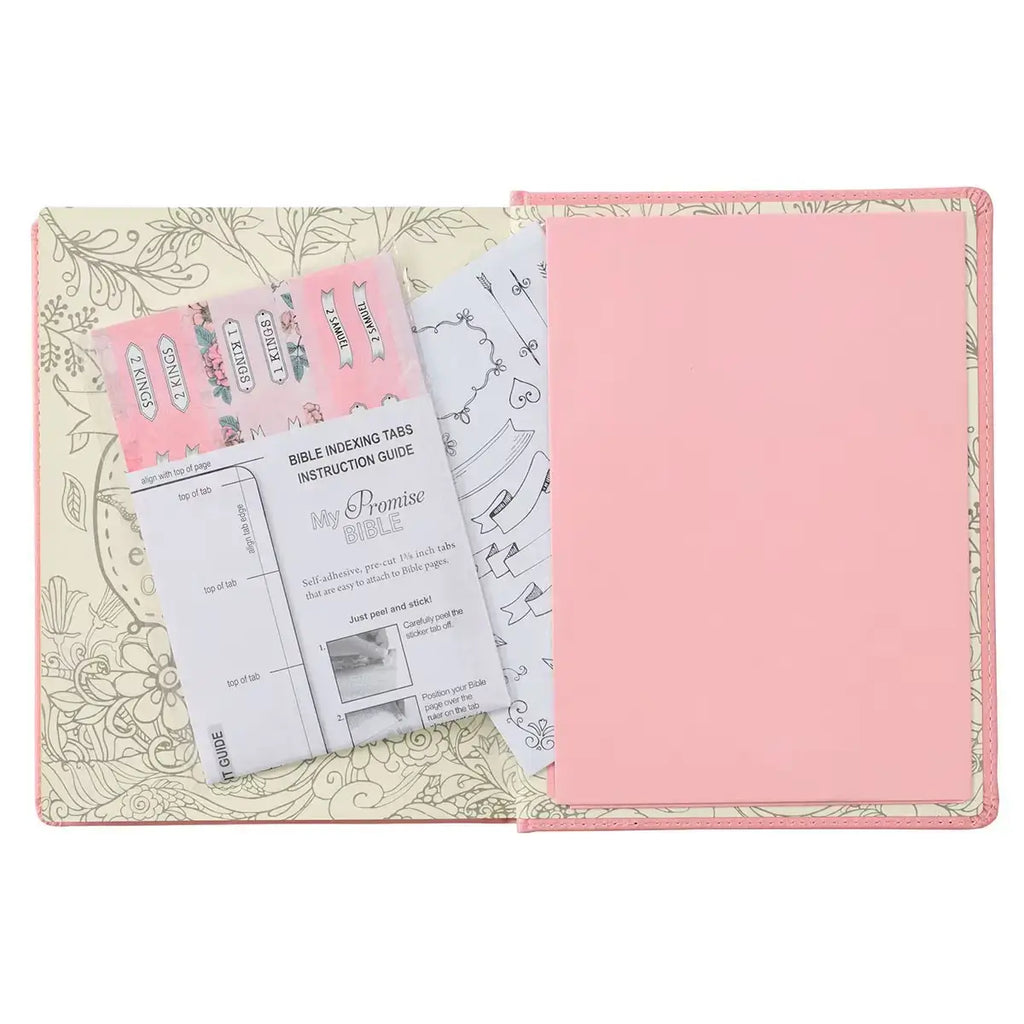 Pink Hardcover Faux Leather KJV My Promise Bible