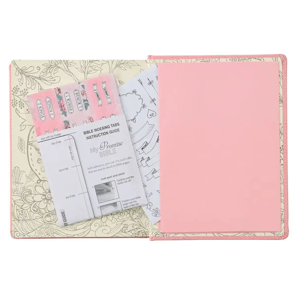 Pink Hardcover Faux Leather KJV My Promise Bible