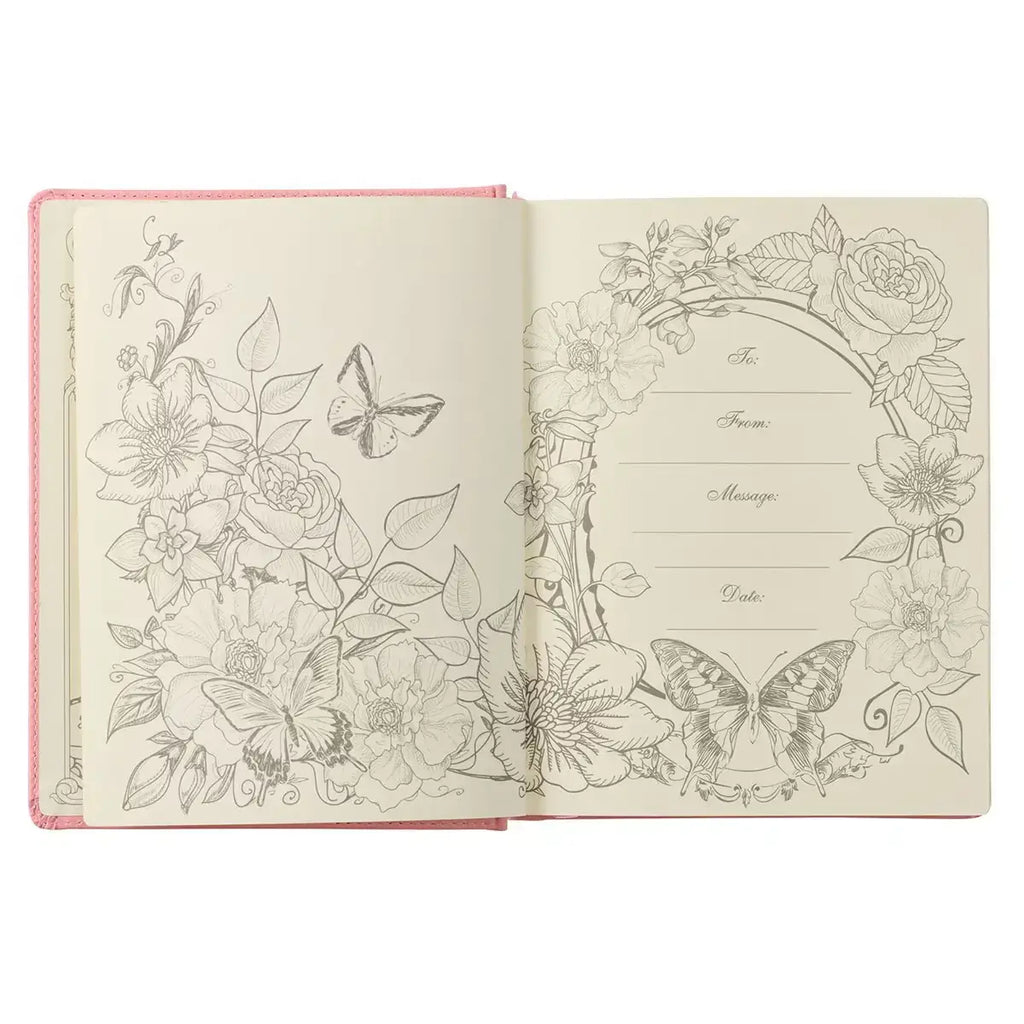Pink Hardcover Faux Leather KJV My Promise Bible