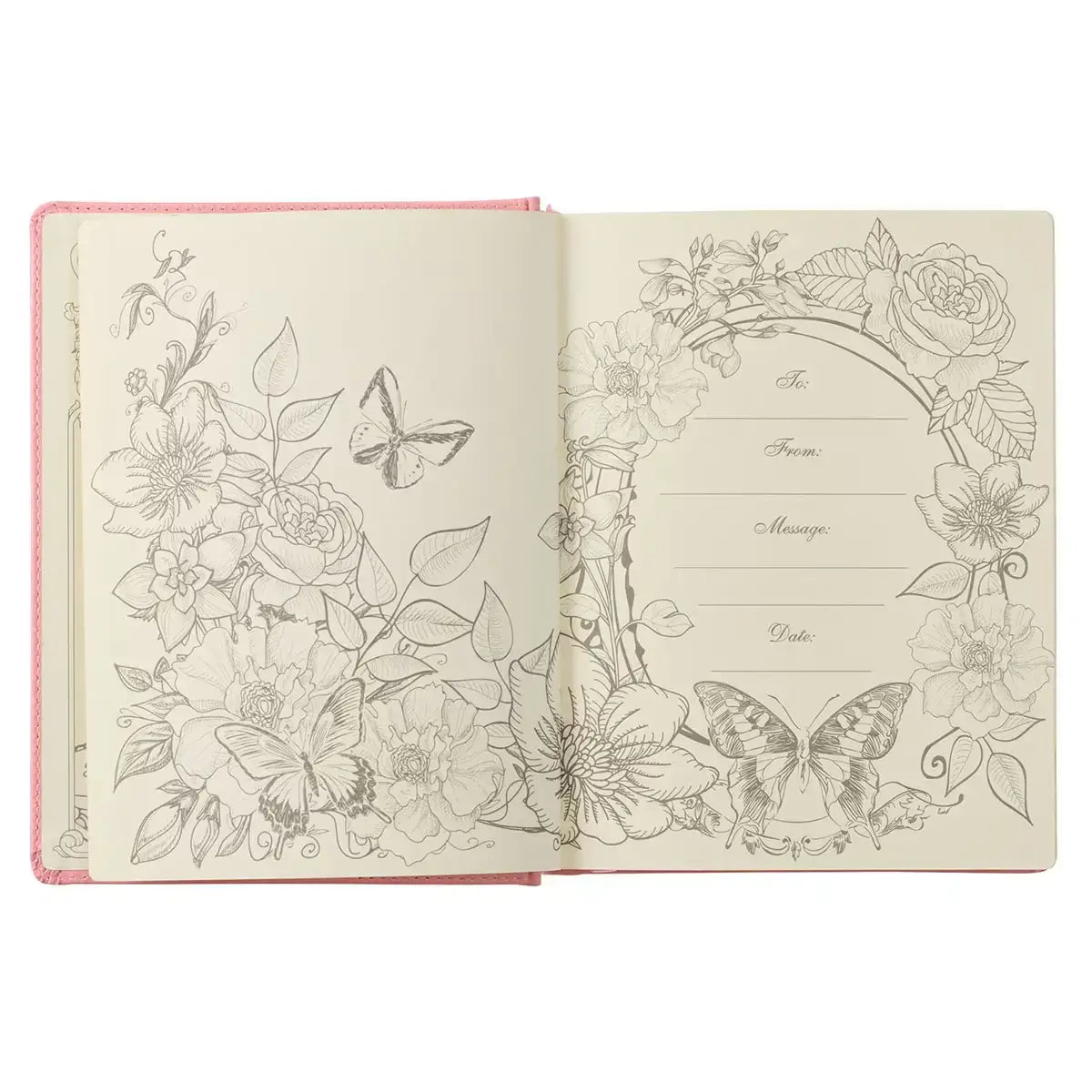 Pink Hardcover Faux Leather KJV My Promise Bible
