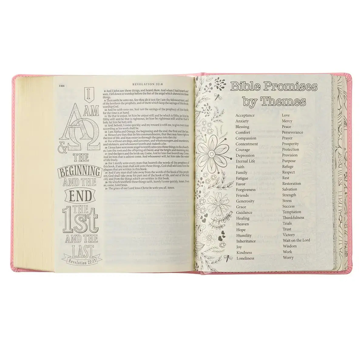 Pink Hardcover Faux Leather KJV My Promise Bible