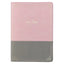 Pink & Gray Faux Leather Super Giant Print Full-size King James Version Bible with Thumb Index