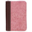 Pink & Saddle Tan Faux Leather Mini Pocket King James Version Bible with Zippered Closure