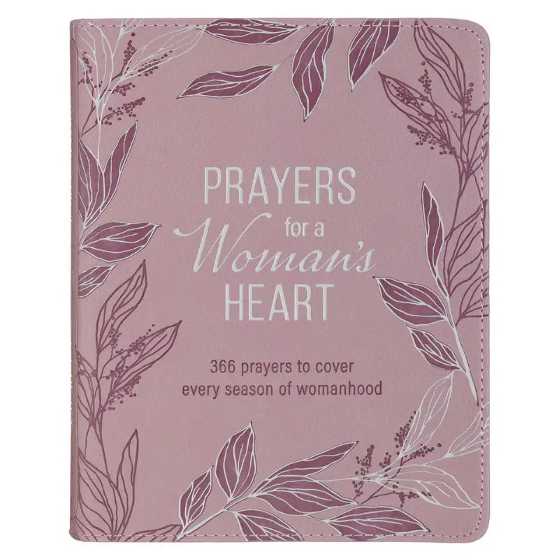 Prayers for a Woman's Heart Dusty Pink Faux Leather Devotional Main image