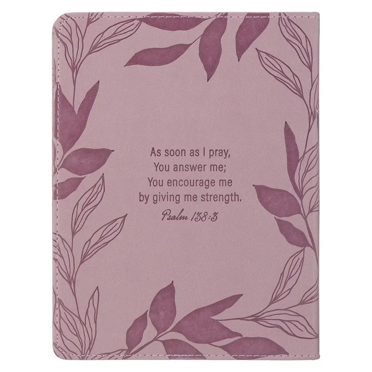 Prayers for a Woman's Heart Dusty Pink Faux Leather Devotional
