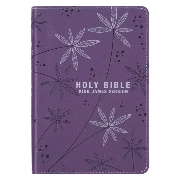 Purple Faux Leather Compact King James Version Bible