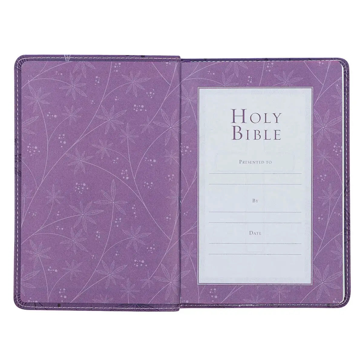 Purple Faux Leather Compact King James Version Bible