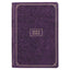 Purple Faux Leather Giant Print Full-Size King James Version Bible with Thumb Index