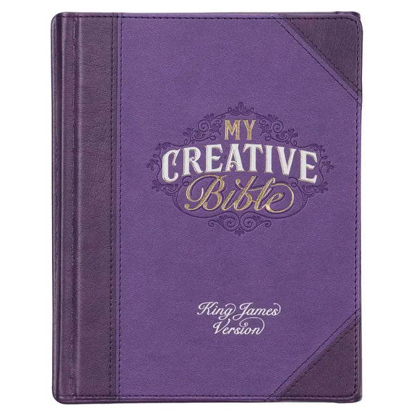 Purple Faux Leather Hardcover KJV My Creative Bible