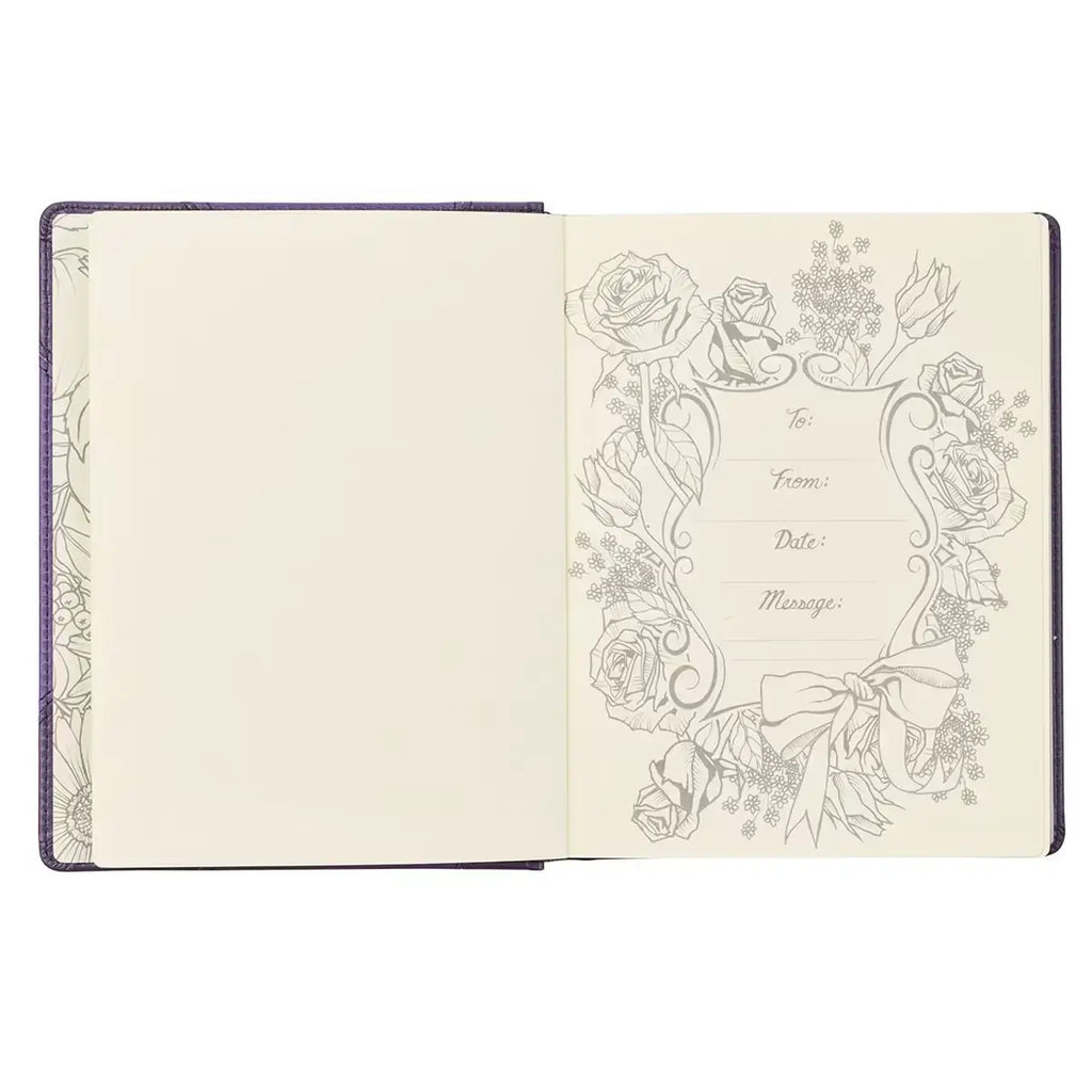 Purple Faux Leather Hardcover KJV My Creative Bible