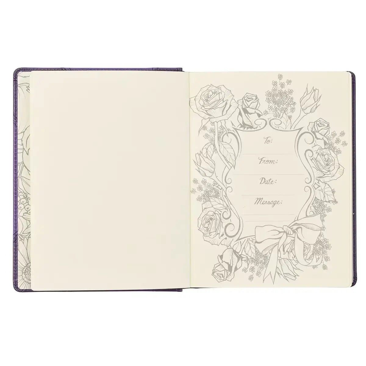 Purple Faux Leather Hardcover KJV My Creative Bible