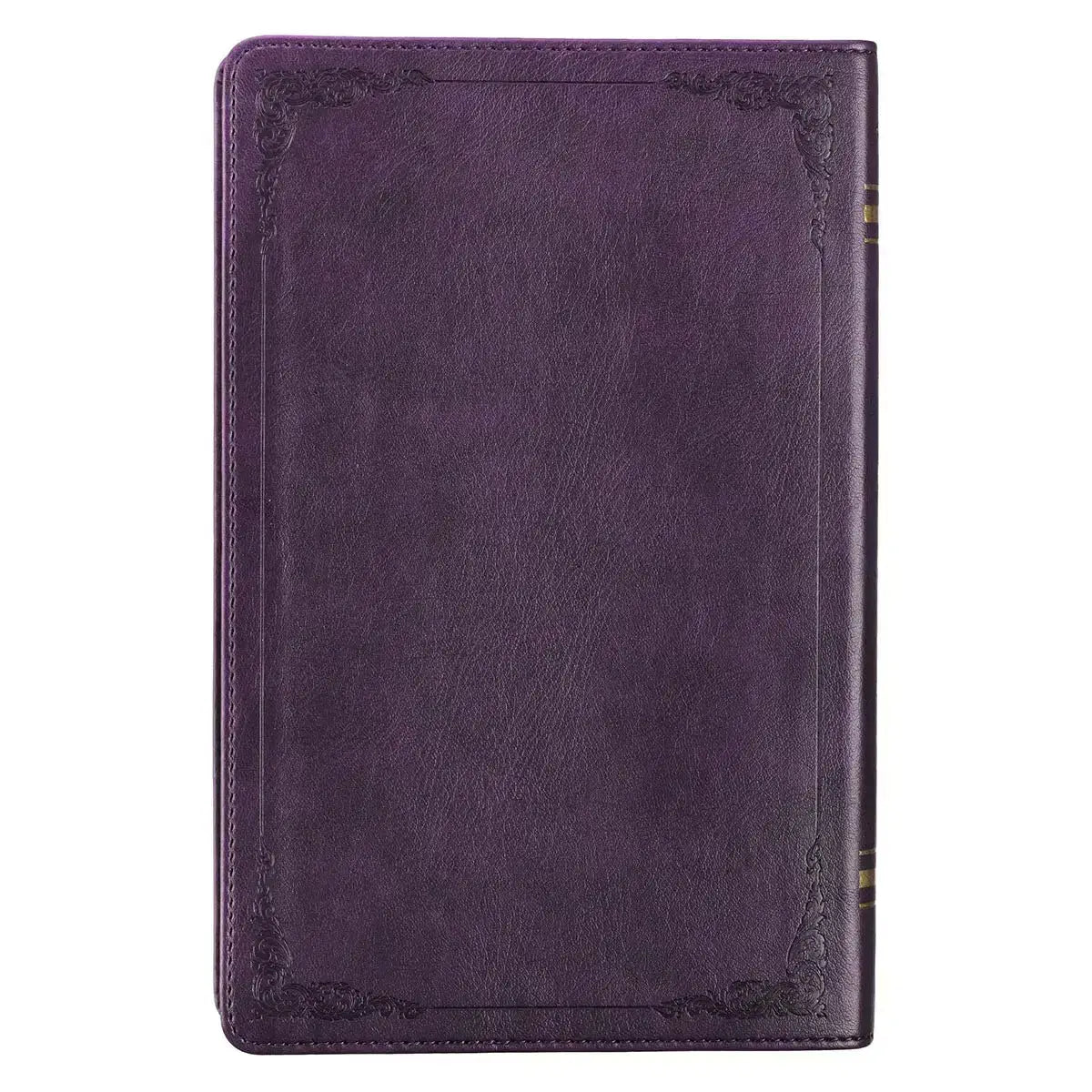 Purple Faux Leather King James Version Deluxe Gift Bible with Thumb Index