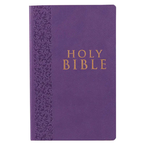 Purple Faux Leather King James Version Gift & Award Bible