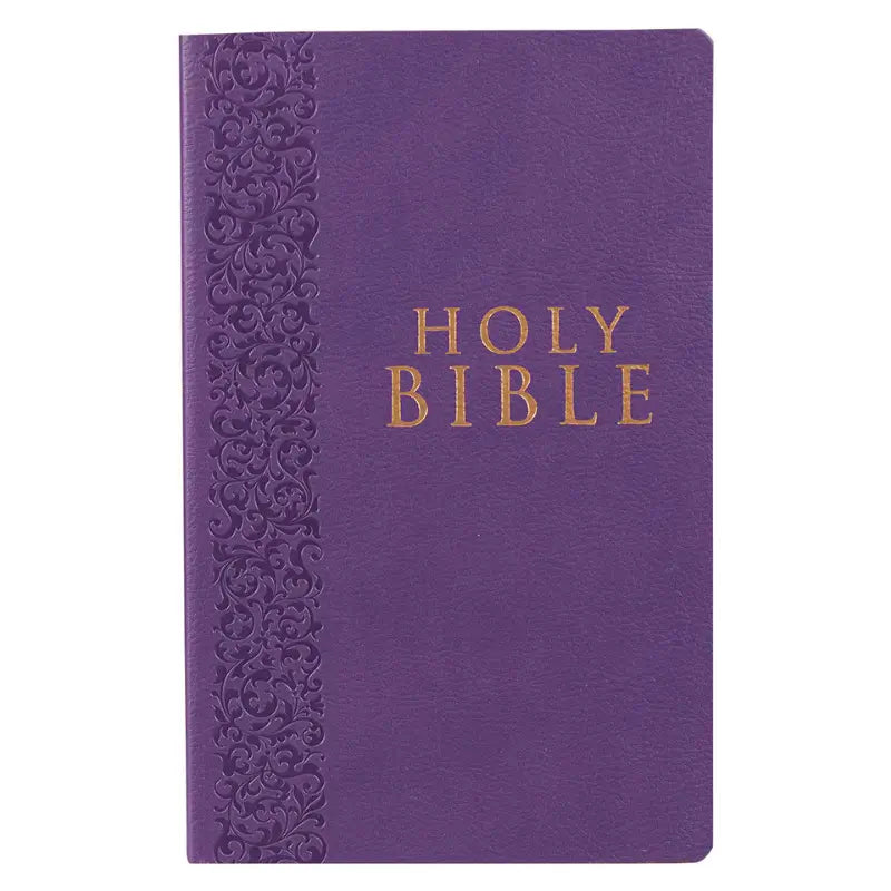 Purple Faux Leather King James Version Gift & Award Bible Main image
