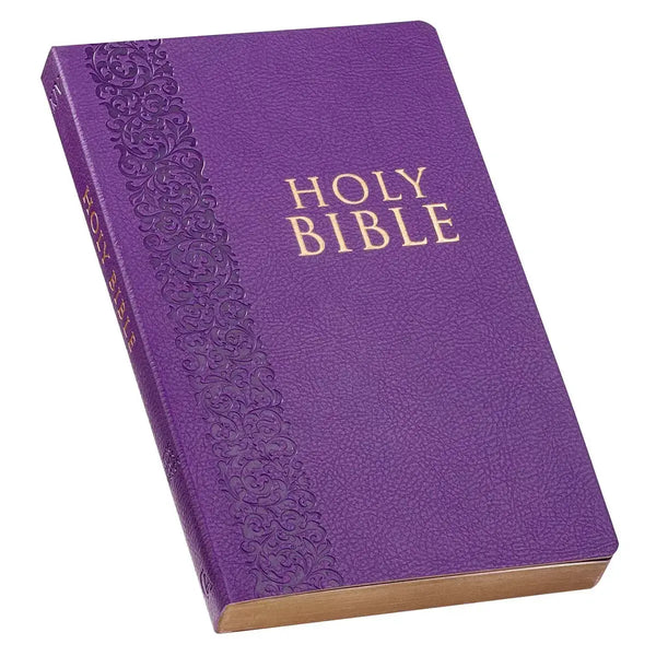 Purple Faux Leather King James Version Gift & Award Bible