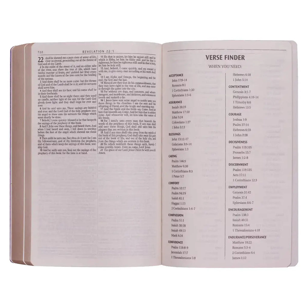 Purple Faux Leather King James Version Gift & Award Bible