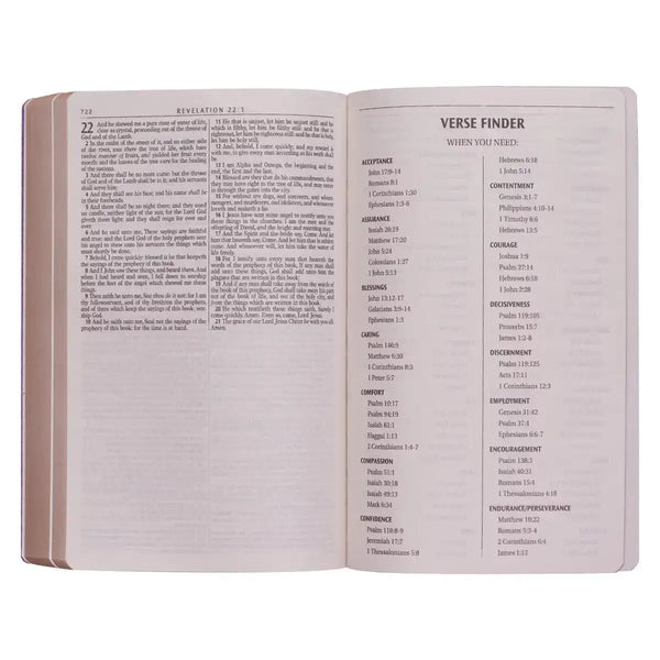 Purple Faux Leather King James Version Gift & Award Bible
