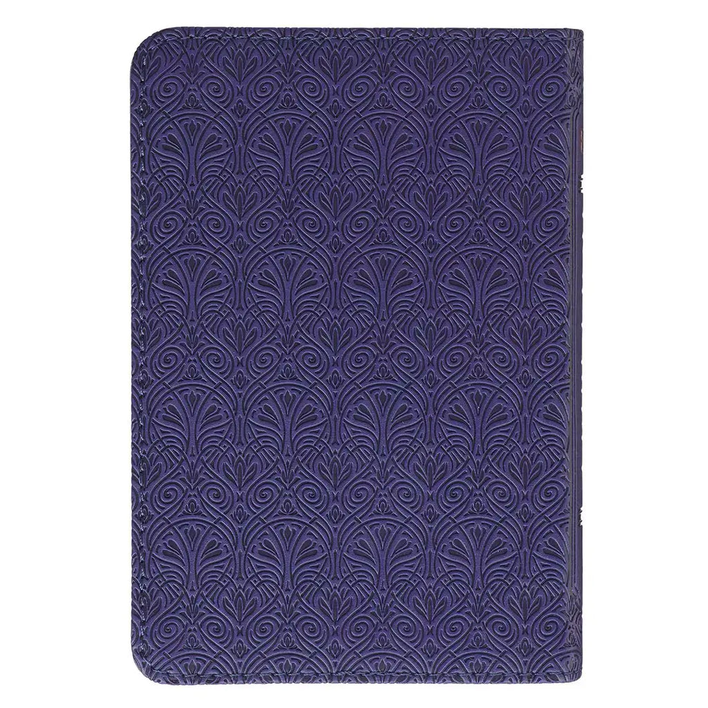 Purple Faux Leather King James Version Mini Pocket Bible